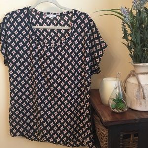 Nordstrom’s red white and blue blouse